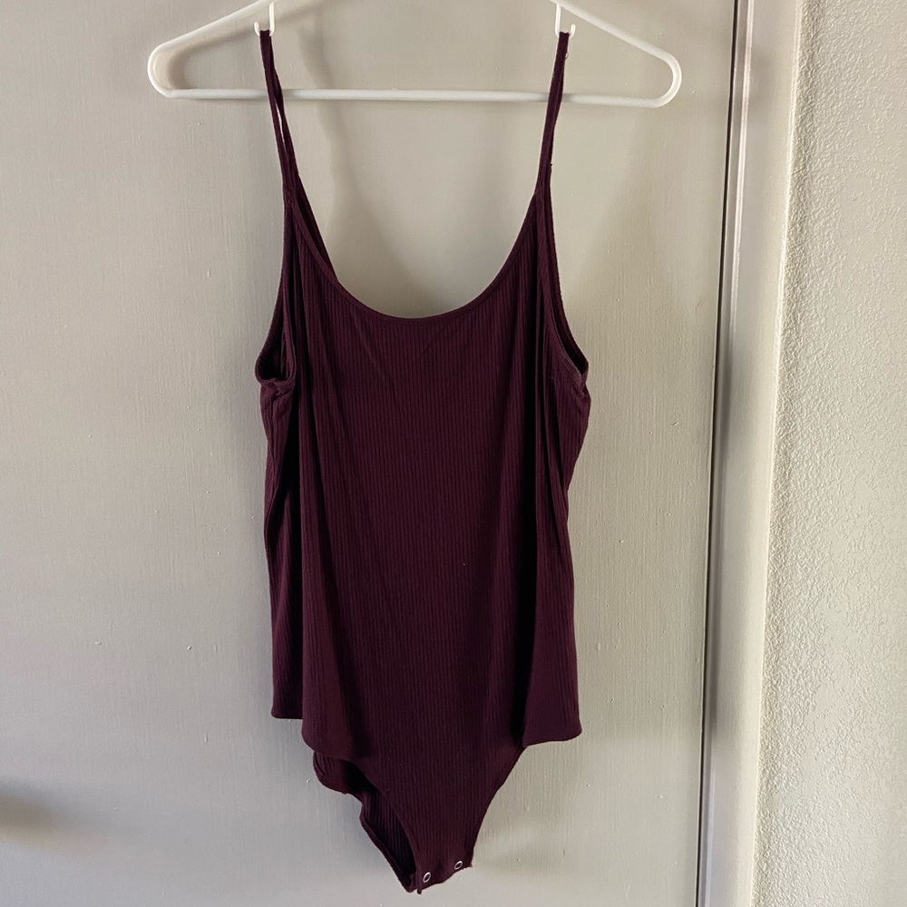 American eagle maroon bodysuit